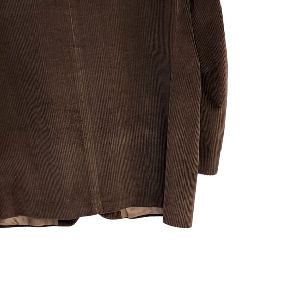 Vintage Ralph Lauren Chaps 48T Brown Corduroy 3-Button Sport Coat - Picture 9 of 16